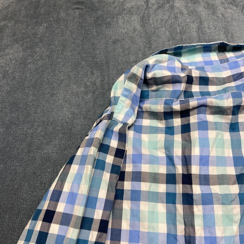 Banana Republic Shirt Mens Large Multi Plaid Long Sleeve Button Up Camden Fit